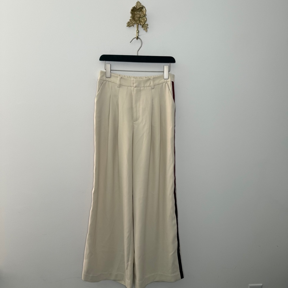 Anthropologie The Avery Pleated Track Trousers by Maeve
